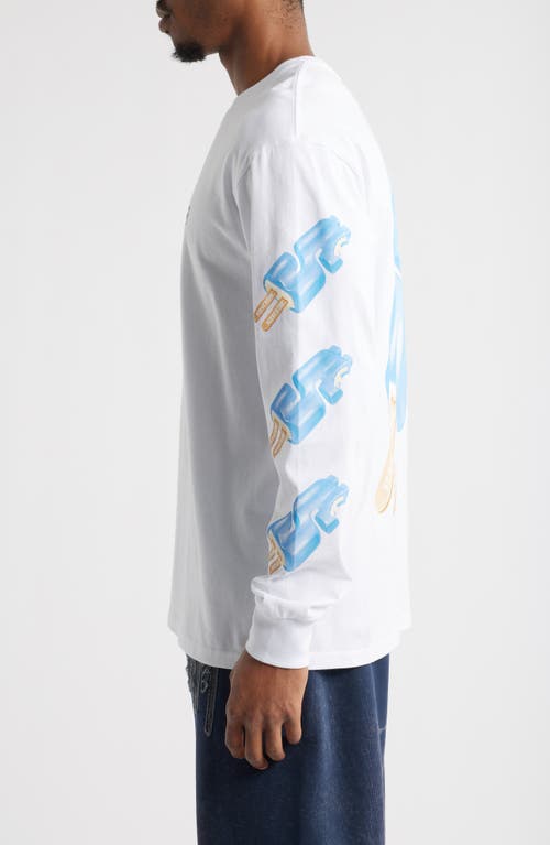 Icecream Dollar Pop Long Sleeve Graphic T-shirt In White