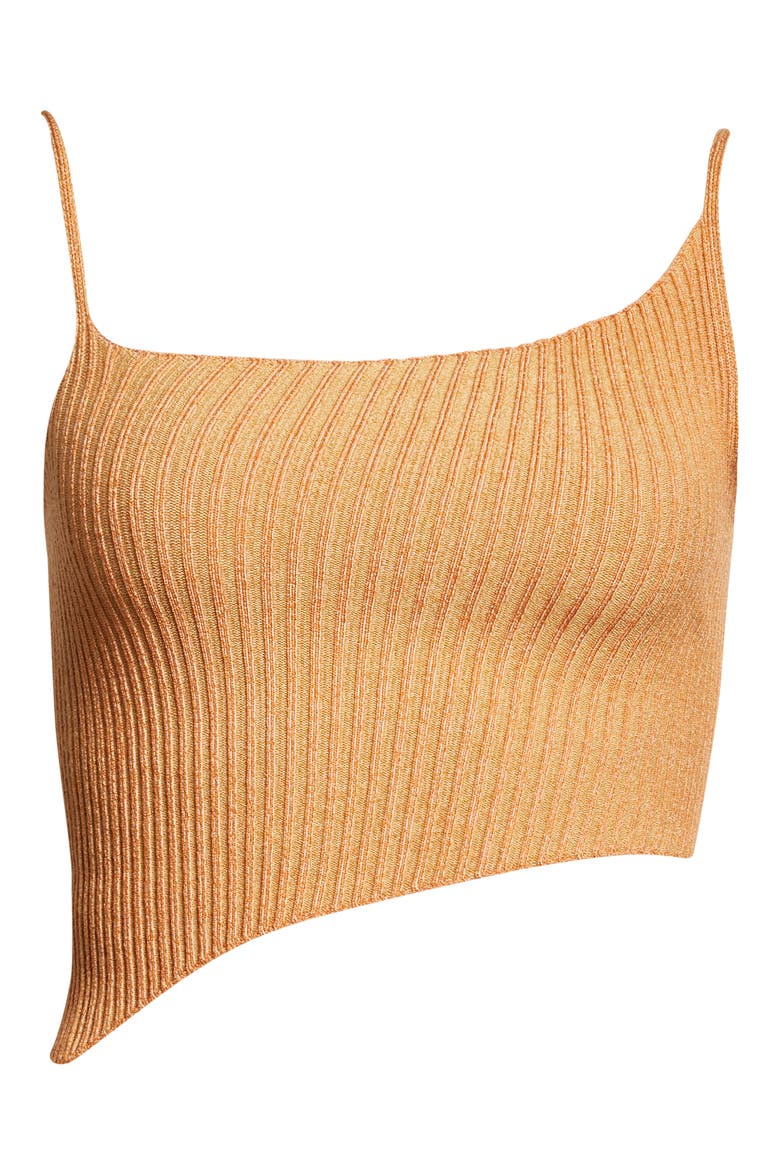 Parallel Rib Crop Sweater Tank, Alternate, color, TANGERINE/GINGER