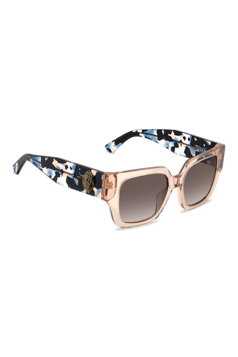 53mm Rectangular Sunglasses, Alternate, color, CRYSTAL BEIGE/ BROWN SF
