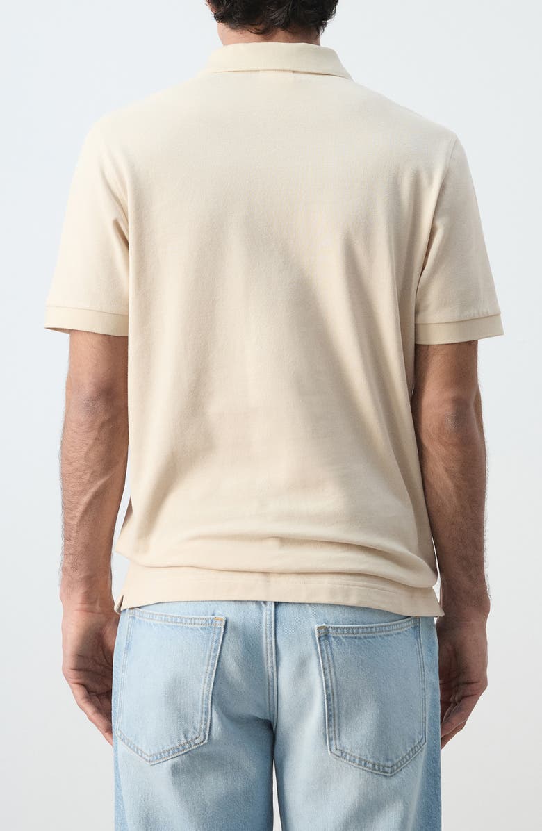 MANGO Regular Fit Cotton Piqué Polo, Alternate, color, Sand