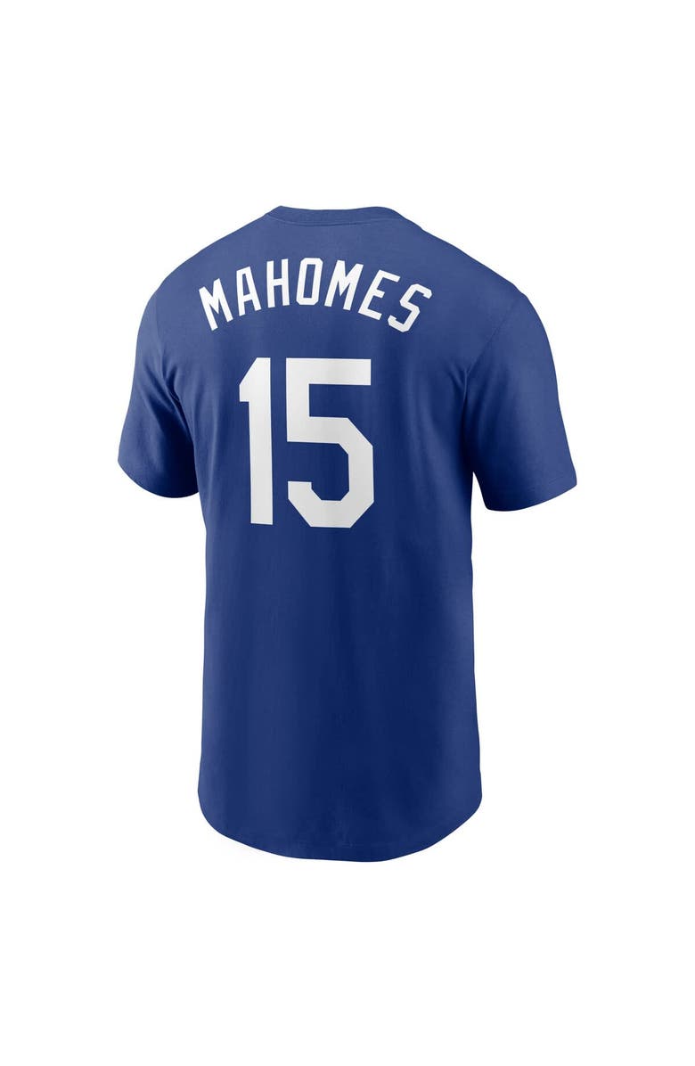 Nike Men's Nike Patrick Mahomes Royal Kansas City Royals Name & Number T-Shirt, Alternate, color, Royal