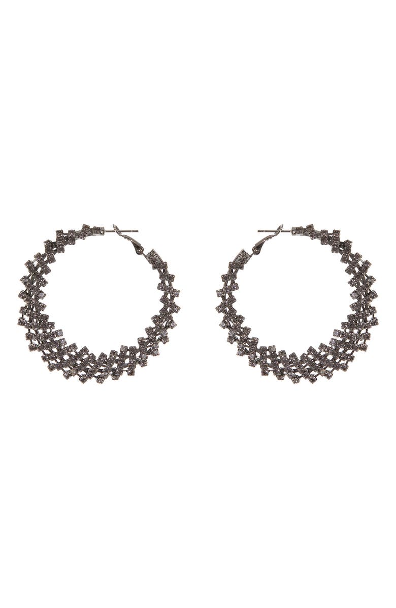 Tasha Crystal Graduated Hoop Earrings, Main, color, 