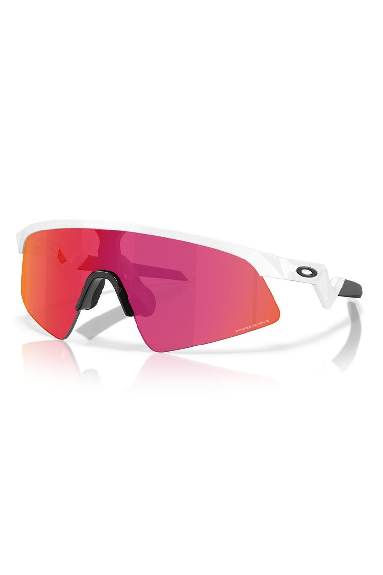 Prizm™ Everyday 28mm Rectangular Sunglasses, Alternate, color, POLISHED WHITE / PRIZM FIELD