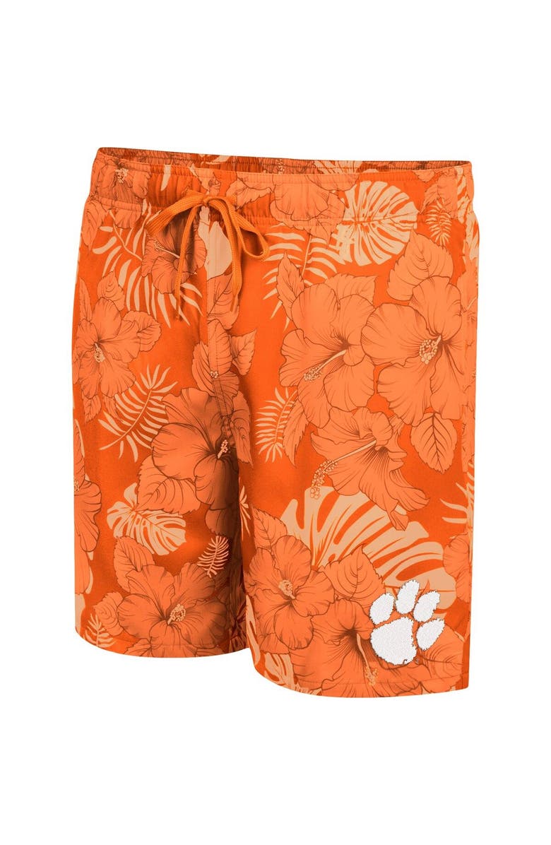 COLOSSEUM Men's Colosseum Orange Clemson Tigers The Dude Swim Shorts, Alternate, color, 
