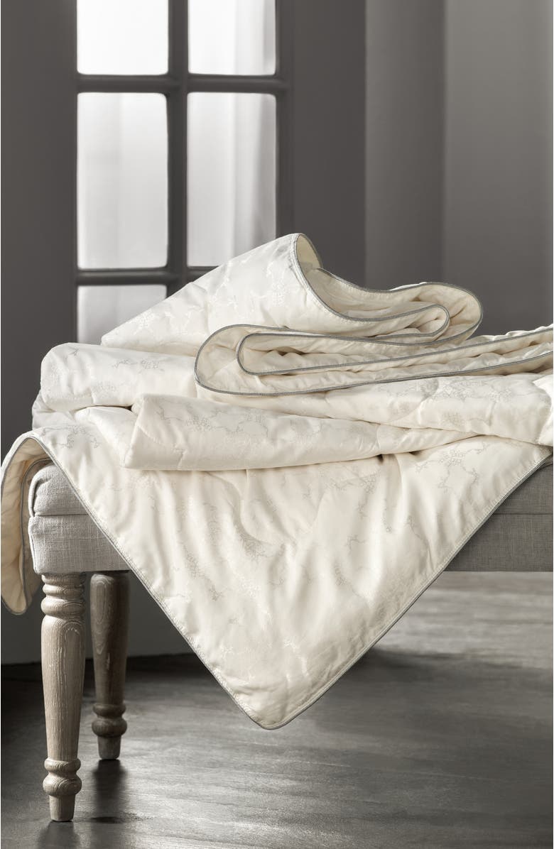 Togas Celesta cashmere silk comforter, Alternate, color, White