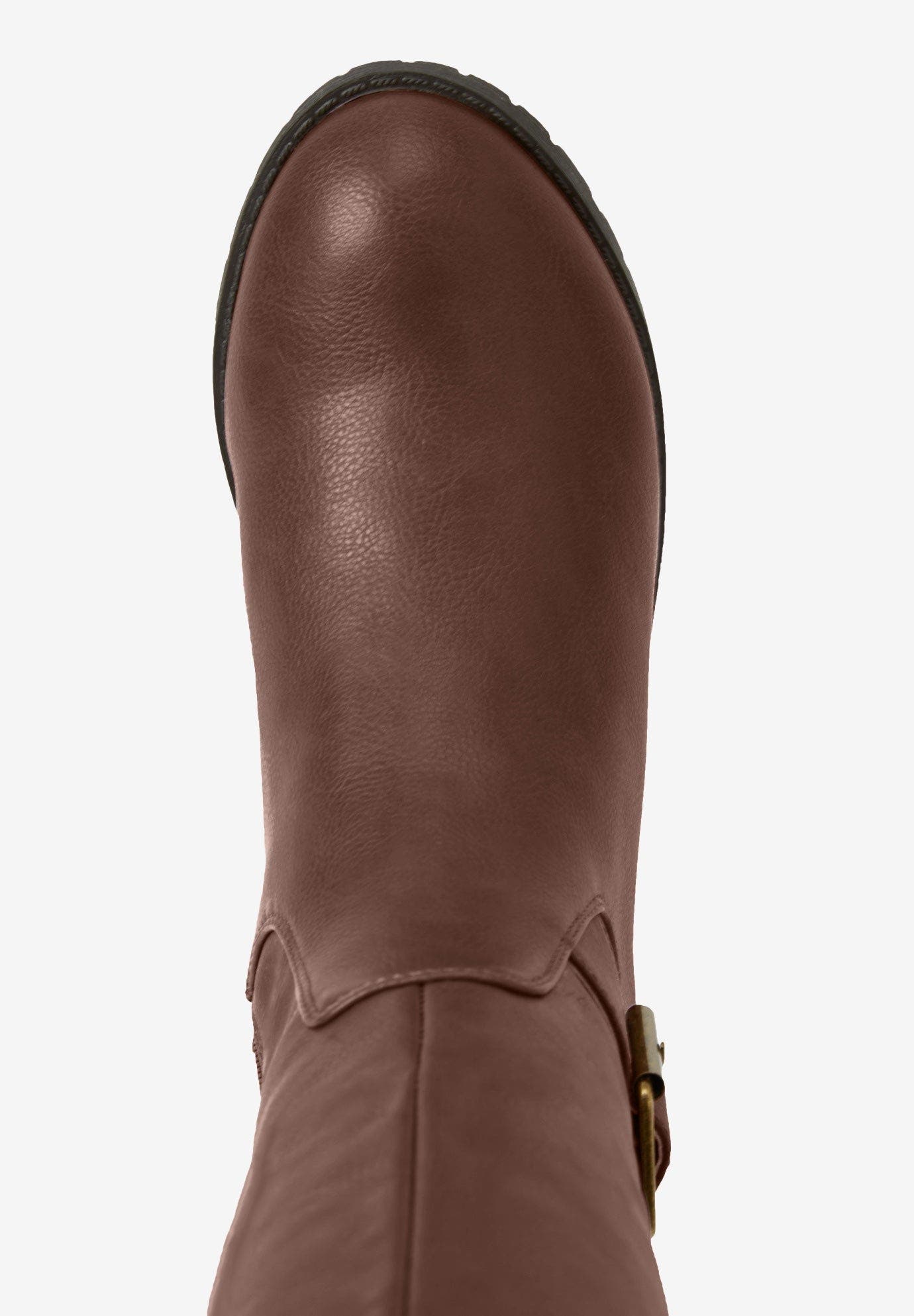 The Milan Wide Calf Boot, Alternate, color, MEDIUM BROWN