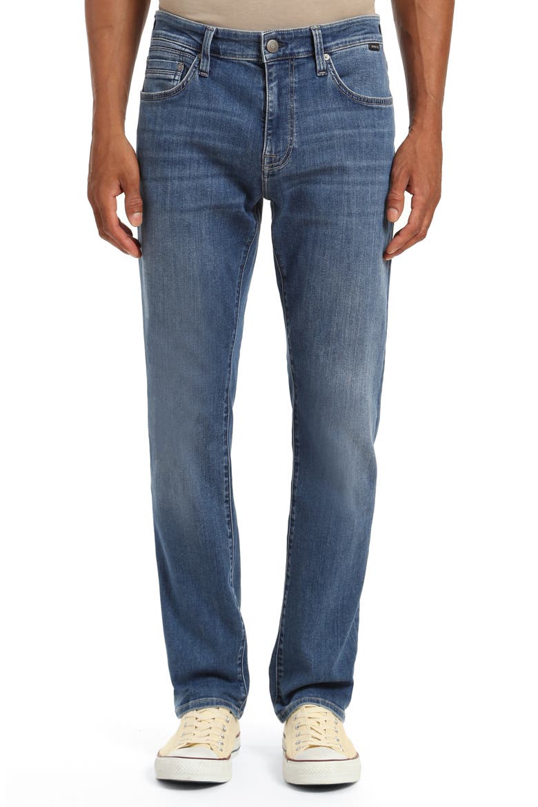 Zach Straight Leg Jeans, Main, color, MID IND BRUSHED WILLIAMSBURG