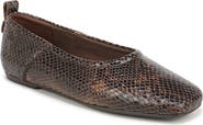 27 EDIT Naturalizer Dream Croc Embossed Leather Flat