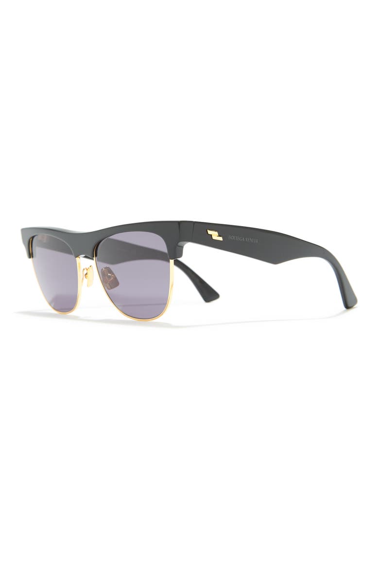 55mm Browbar Sunglasses, Alternate, color, BLUE LIGHT BLUE
