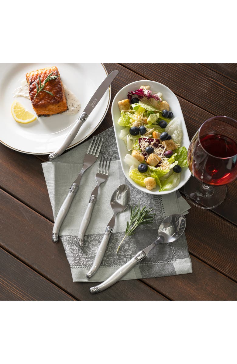 FRENCH HOME Laguiole 20-Piece Flatware Set, Alternate, color, Pewter