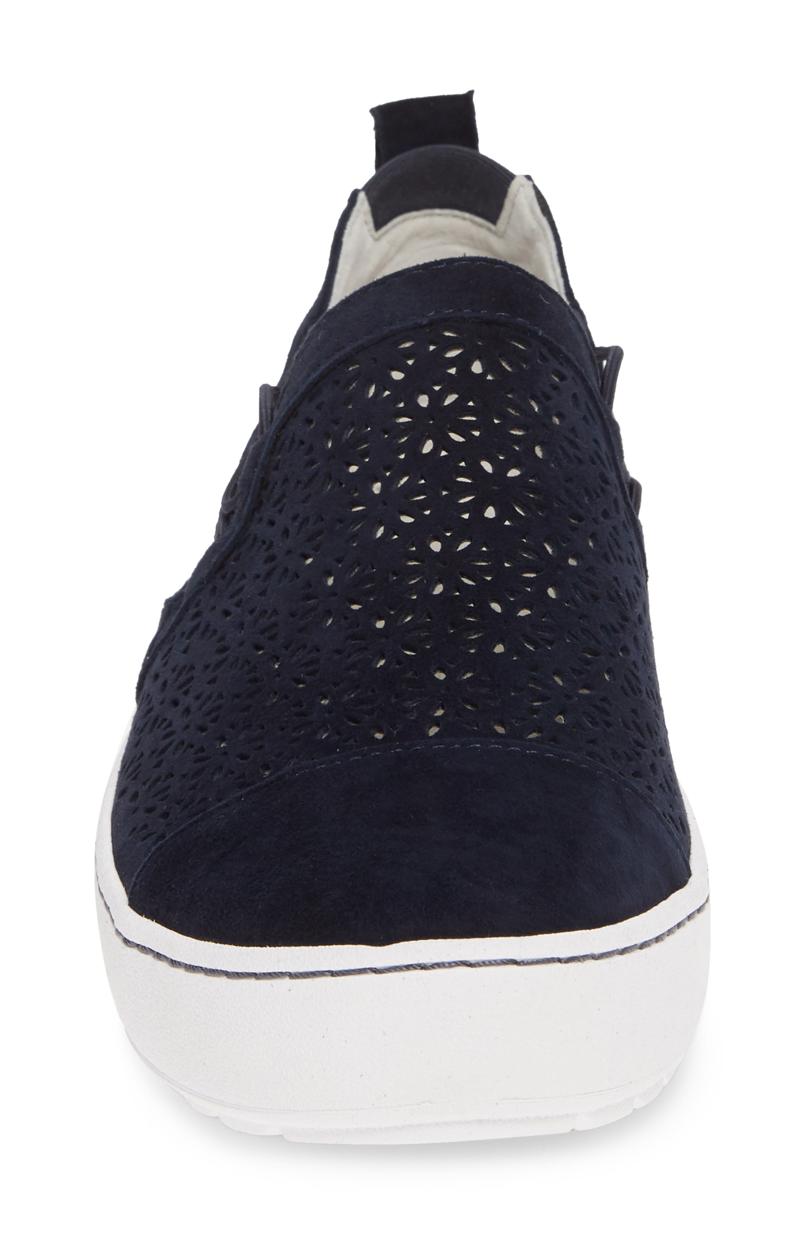 Erin Sneaker, Alternate, color, NAVY SUEDE
