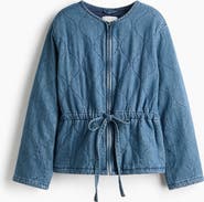 H&M Quilted Denim Jacket
