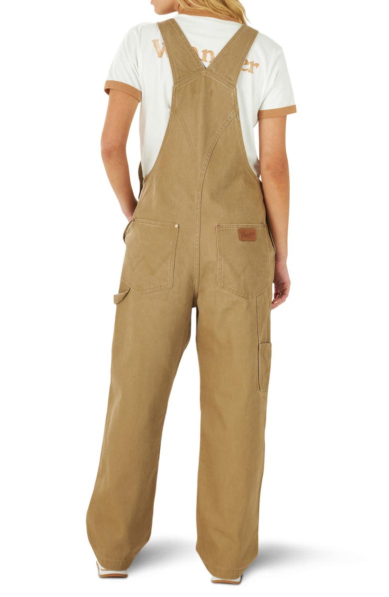 Wrangler Cotton Canvas Overalls, Alternate, color, 