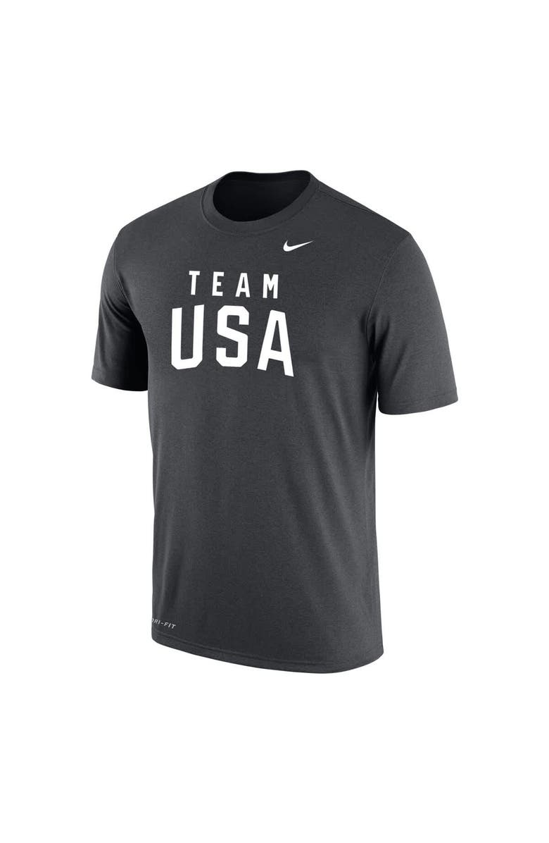 Nike Men's Nike Anthracite Team USA Olympic Team Performance T-Shirt, Alternate, color, Anthracite