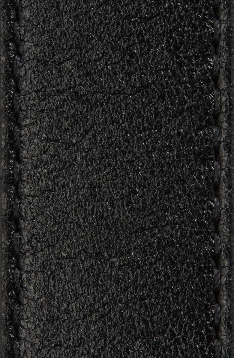 Givenchy Voyou Leather Belt, Alternate, color, Black