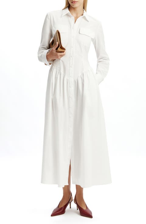 Agatha Fitted Long Sleeve Shirtdress