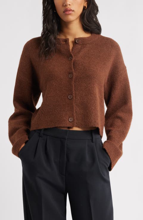 BELLWOOD 売れ筋商品|||ベルウッド カーディガン アウター レディース Cardigans Brown カーディガン レディース ロング ニットカーディガン アウター