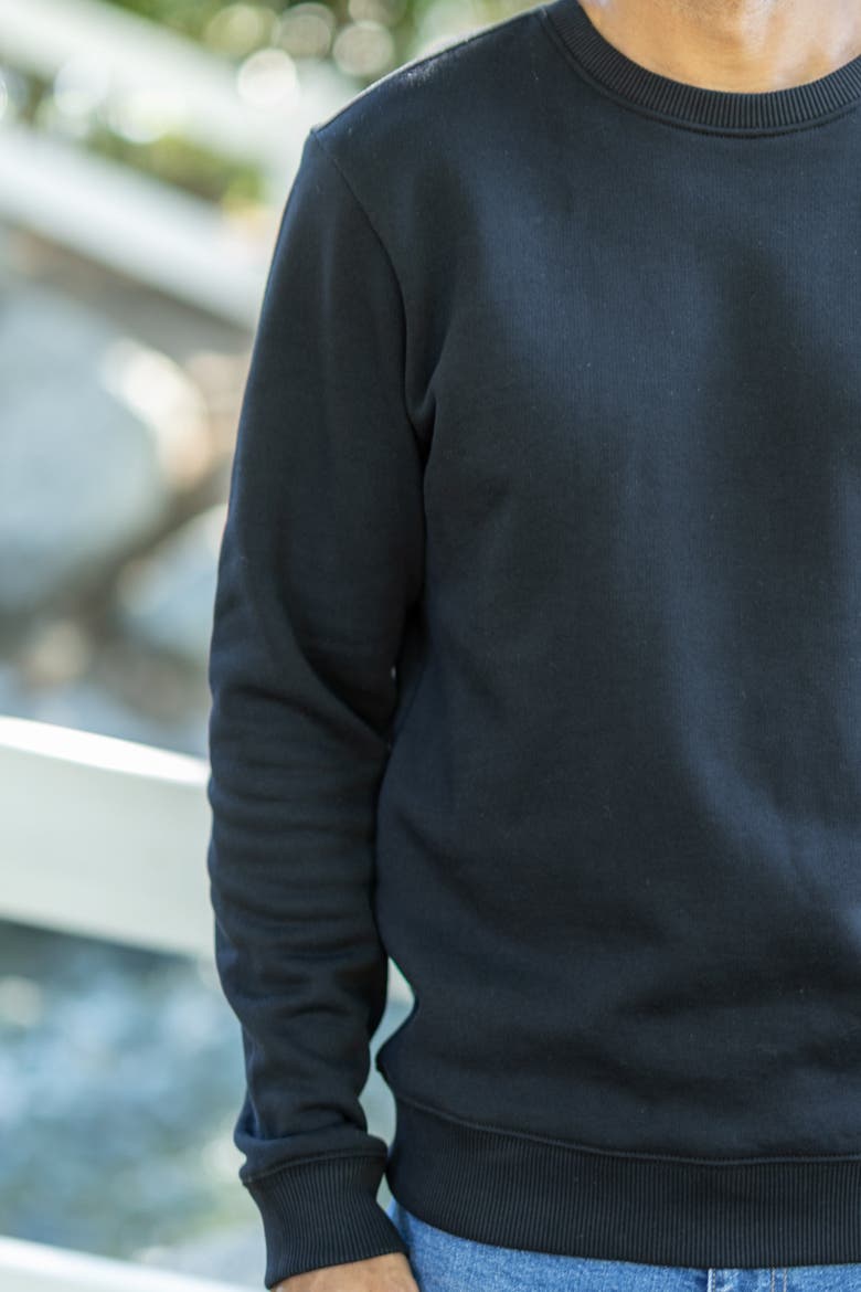 Organic Cotton Sweatshirts, Alternate, color, Black