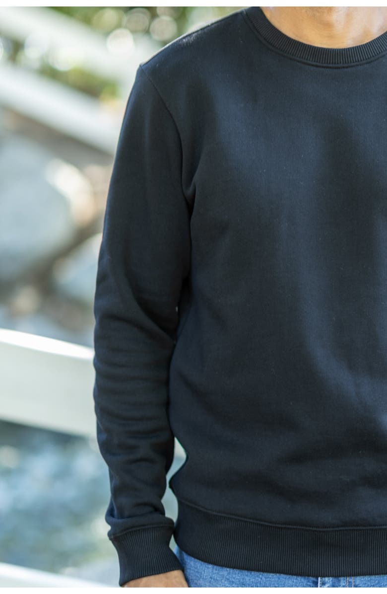 Vottera Organic Cotton Sweatshirts, Alternate, color, Black