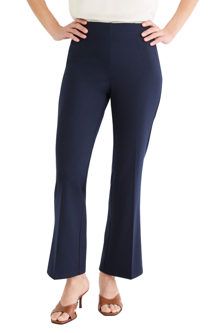 Berkeley Bootcut Ponte Pants, Main, color, DARK INDIGO