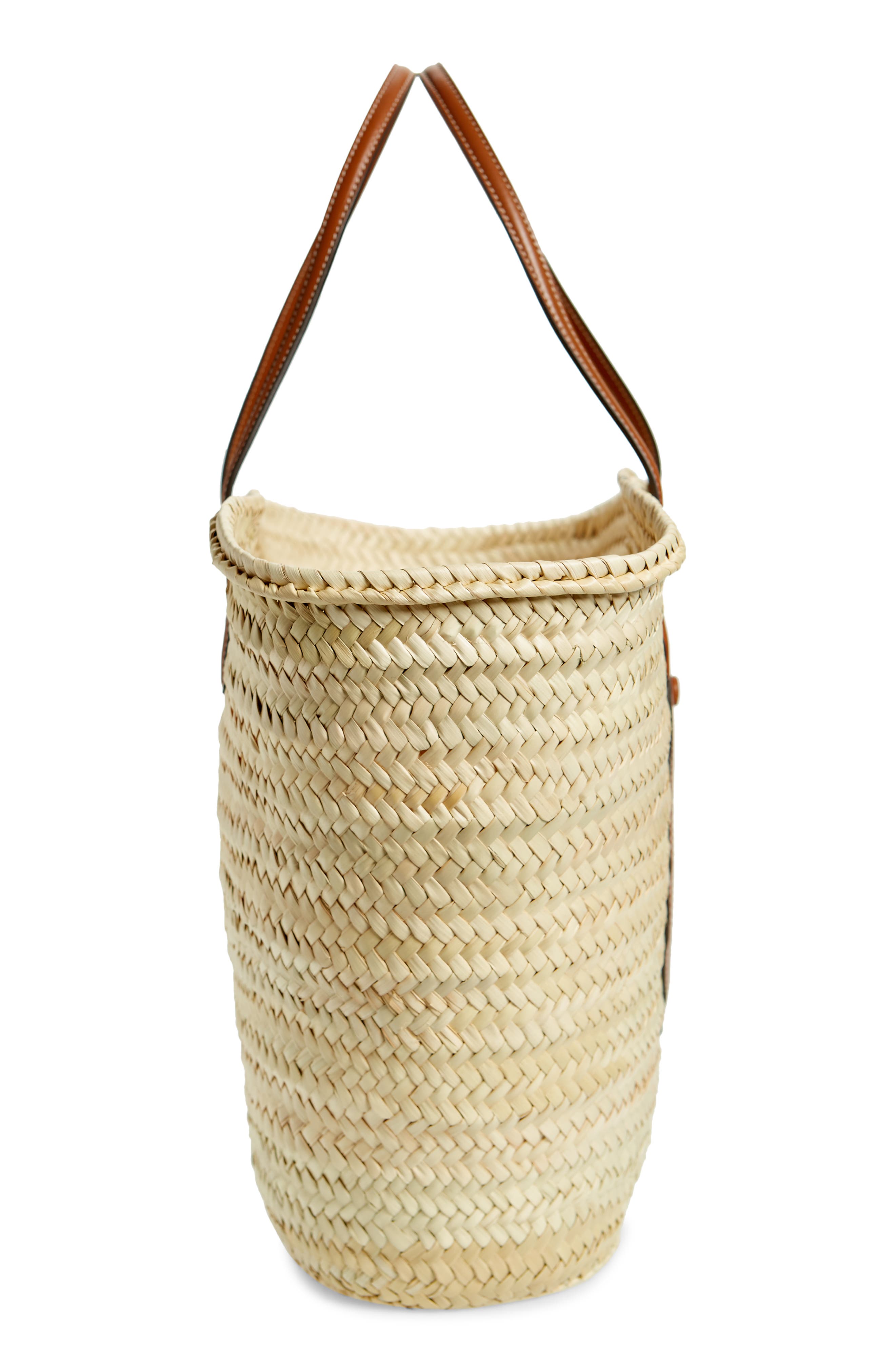 Tory Burch Ella Large Straw Basket Tote, Alternate, color, 