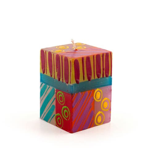 Carousel Painted Cube Candle