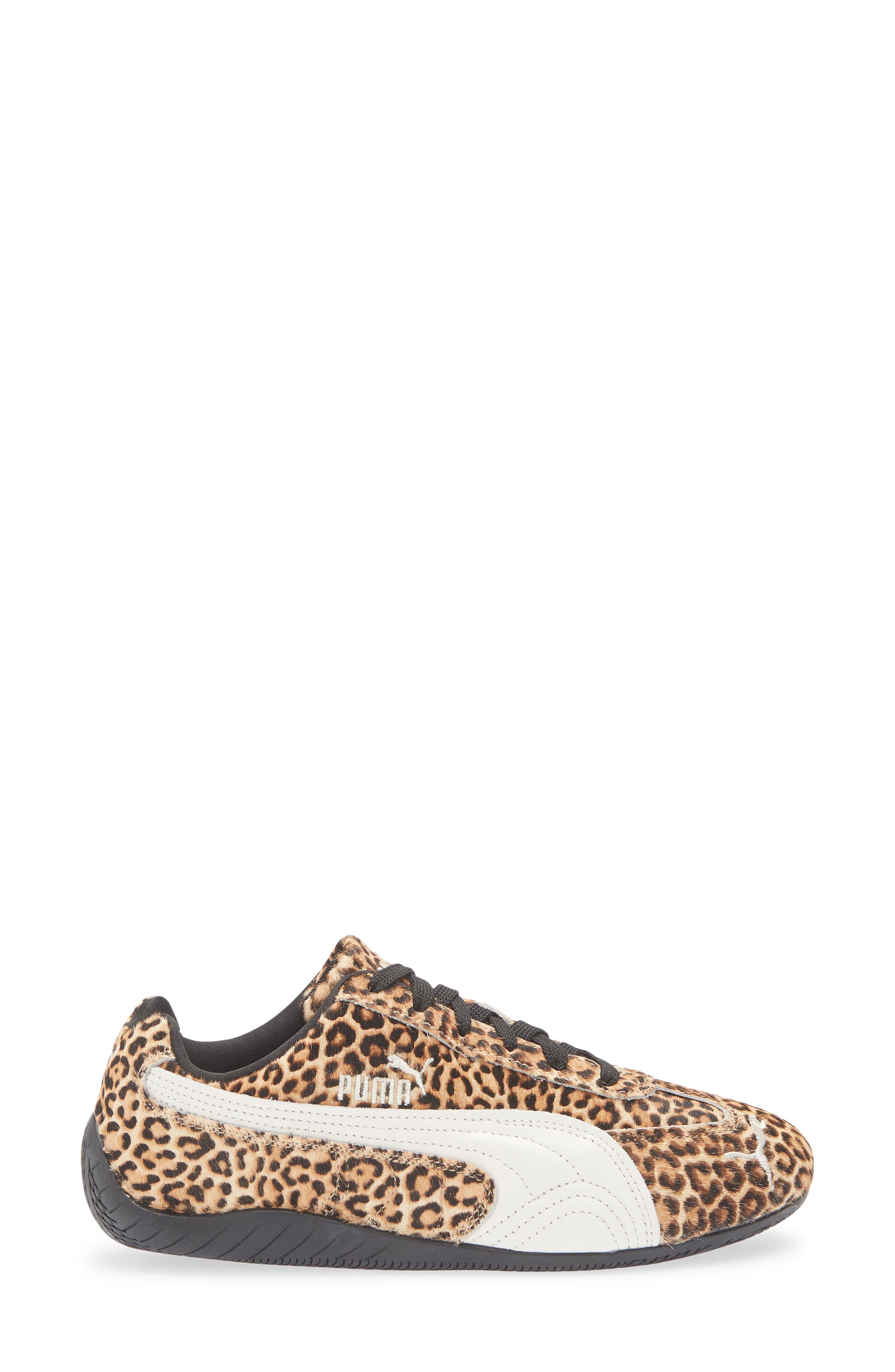 PUMA Speedcat Genuine Calf Hair Sneaker, Alternate, color, Black/ Warm White Calf Hair