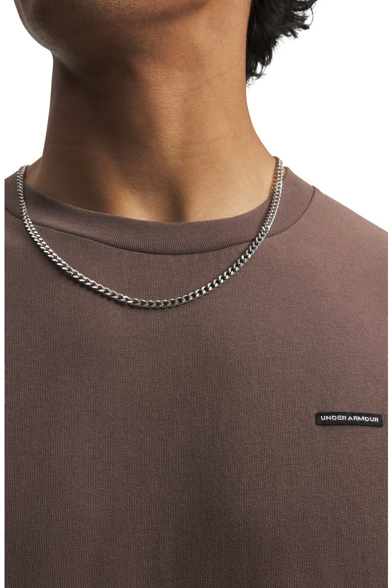 Oversized Washed Long Sleeve Performance T-Shirt, Alternate, color, PEPPERCORN BROWN/ BLACK