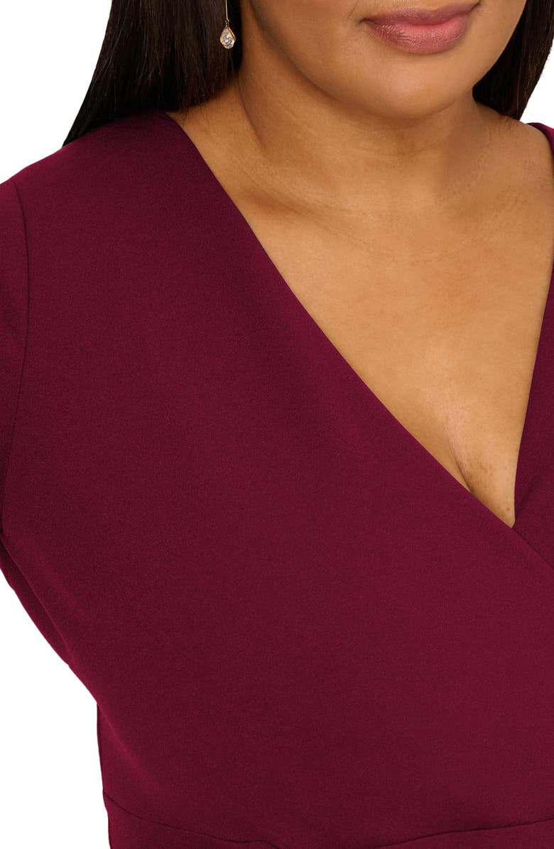 Adrianna Papell Crepe Dress, Alternate, color, 