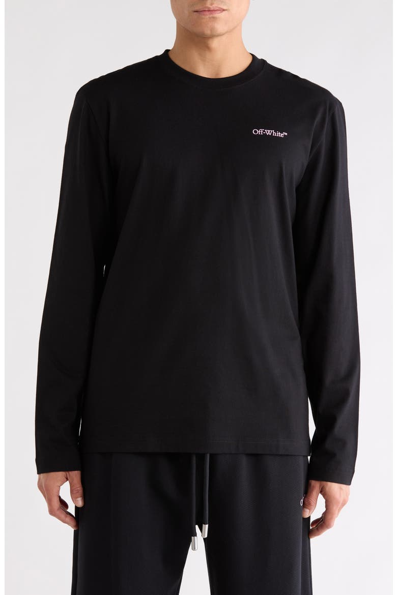 Vanish Arrow Skate Long Sleeve T-Shirt, Main, color, BLACK-CHALK PINK