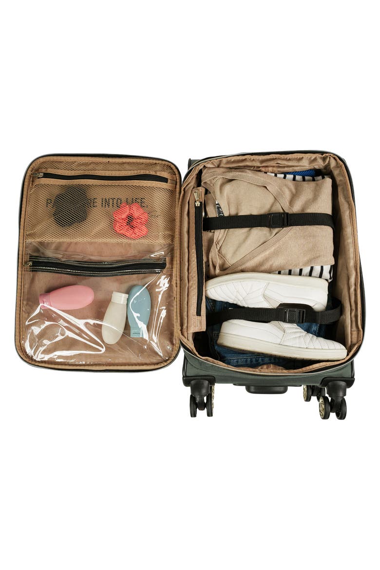 Chelsea Softside Spinner Luggage, Alternate, color, OLIVE