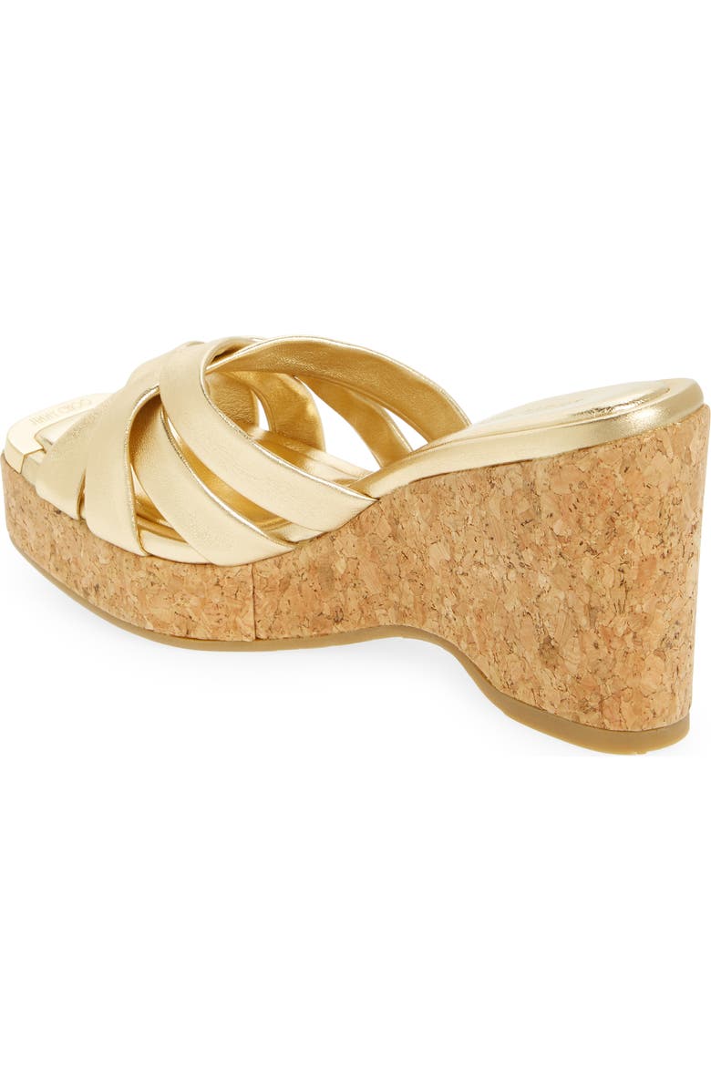 Jimmy Choo Maribou Wedge Slide Sandal, Alternate, color,