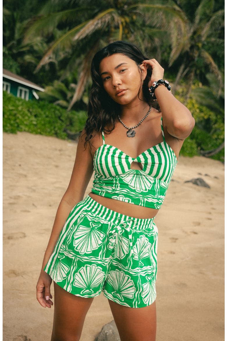 Seashell Crop Tank, Alternate, color, KELLY GREEN