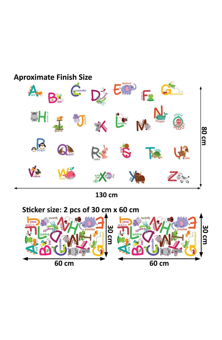 WALPLUS Learning Letters with Animals Kids Art, Alternate, color, Multi
