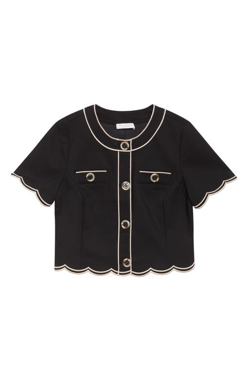 RAMY BROOK RAMY BROOK SANDRA CROP WOVEN SHIRT