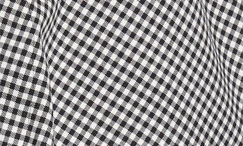 Comme Des Garçons Gingham Wool Gabardine Skirt In Multi
