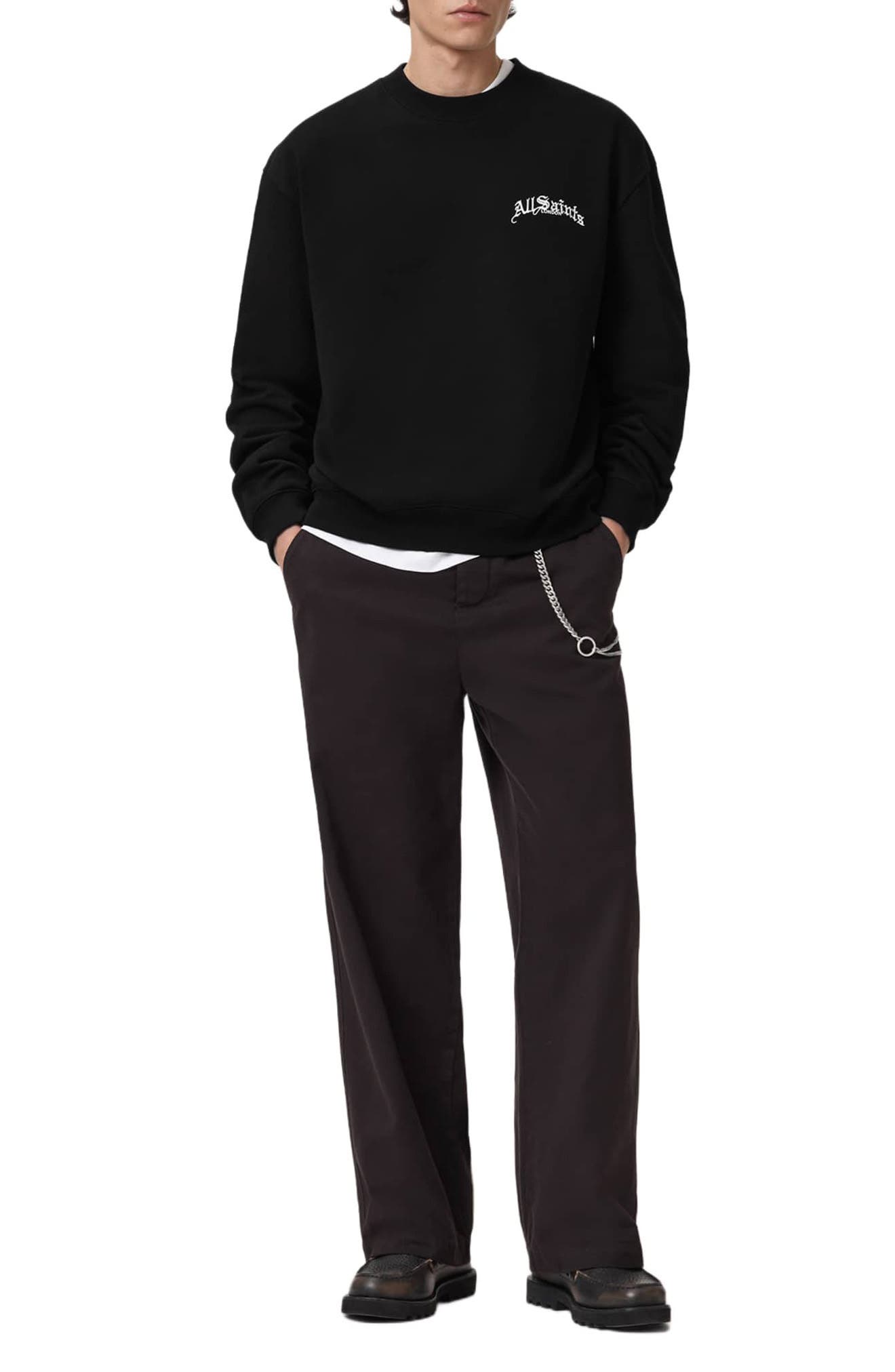Descent Oversize Embroidered Crewneck Sweatshirt (Men) | Nordstrom