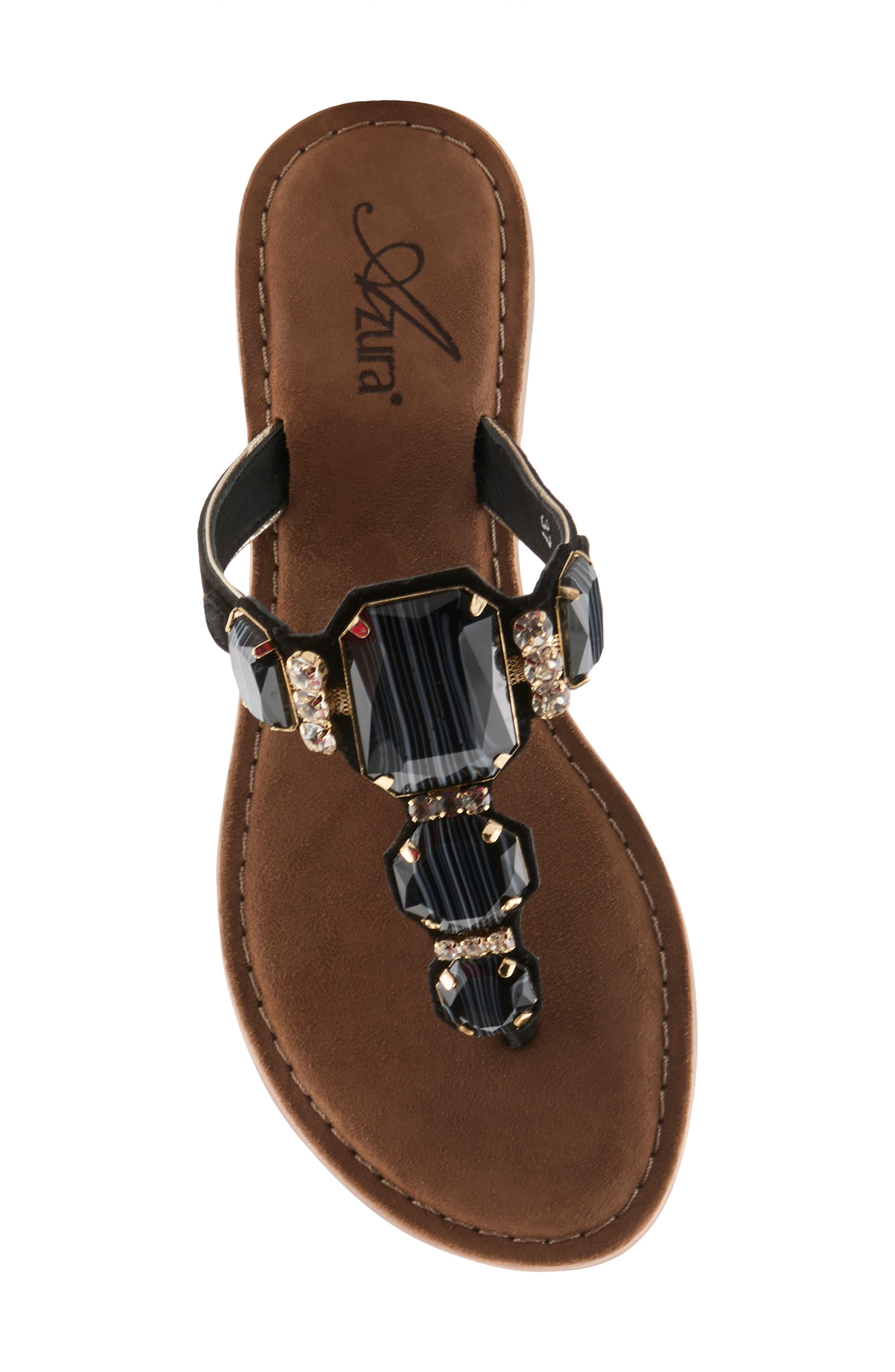 AZURA BY SPRING STEP Agates Sandal, Alternate, color, Black Suede