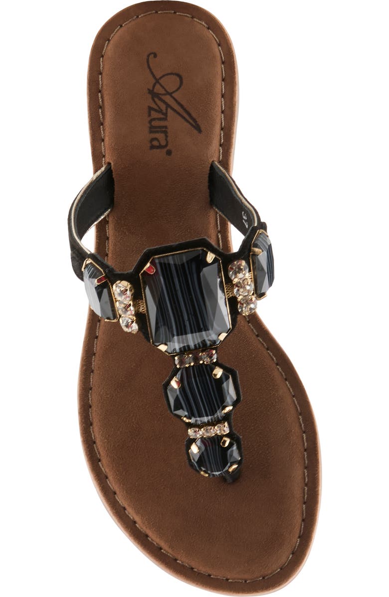 AZURA BY SPRING STEP Agates Sandal, Alternate, color, Black Suede