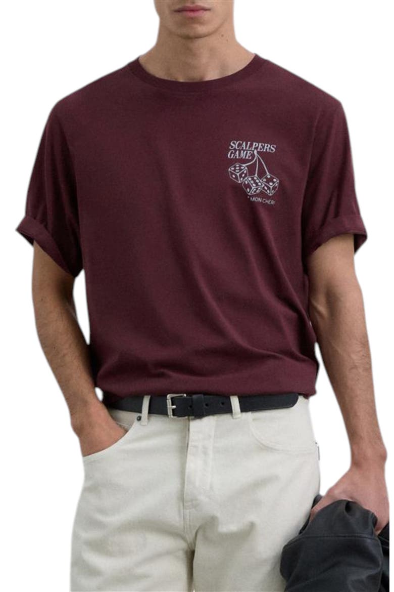 Dice Tee, Main, color, Burgundy