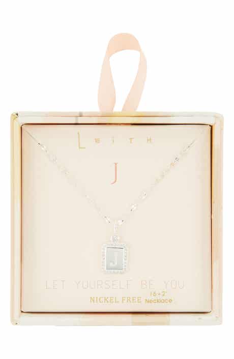 Leith Initial Pendant Necklace