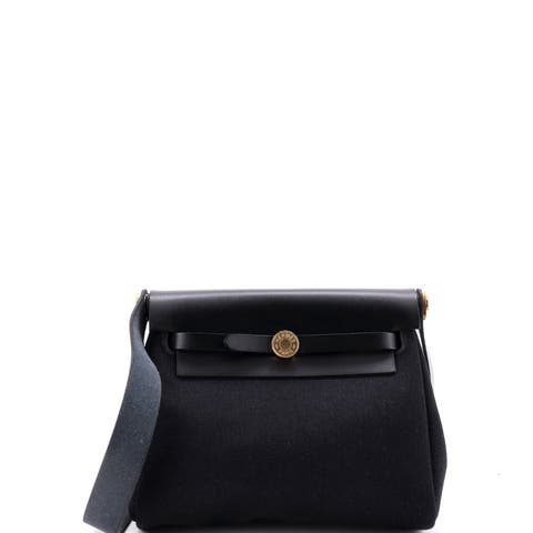 Herbag Zip Toile and Leather 20