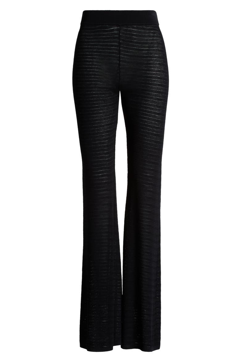 The Faye Open Stitch Cover-Up Pants, Alternate, color, NOIR