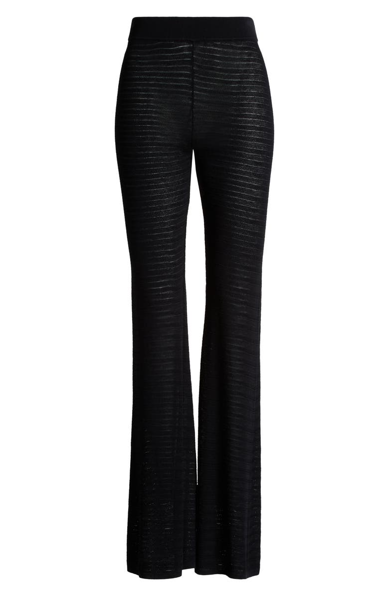 Solid & Striped The Faye Open Stitch Cover-Up Pants, Alternate, color, Noir