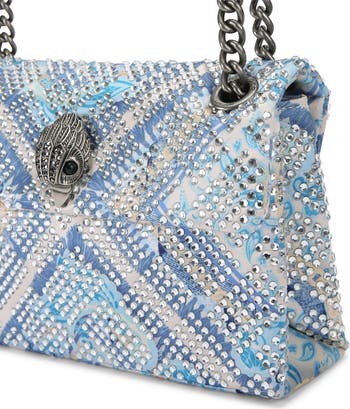 Mini Kensington Embellished Fabric Convertible Crossbody Bag