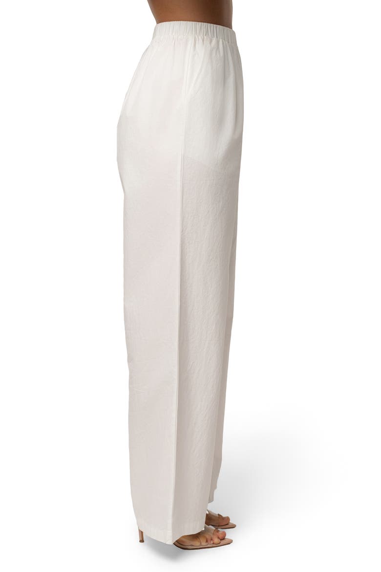 Leon Pleated Wide Leg Pants, Alternate, color, IVORY