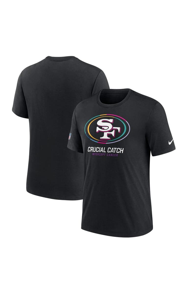 Nike Men's Nike Black San Francisco 49ers 2024 NFL Crucial Catch Big & Tall T-Shirt, Main, color, Black