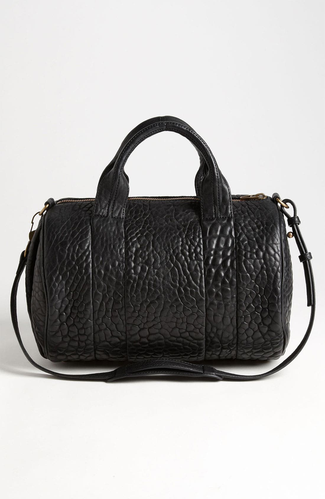 Alexander Wang 'Rocco - Antique Brass' Leather Satchel, Alternate, color, 