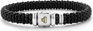 LAGOS Black Caviar Pavé Diamond Station Bracelet