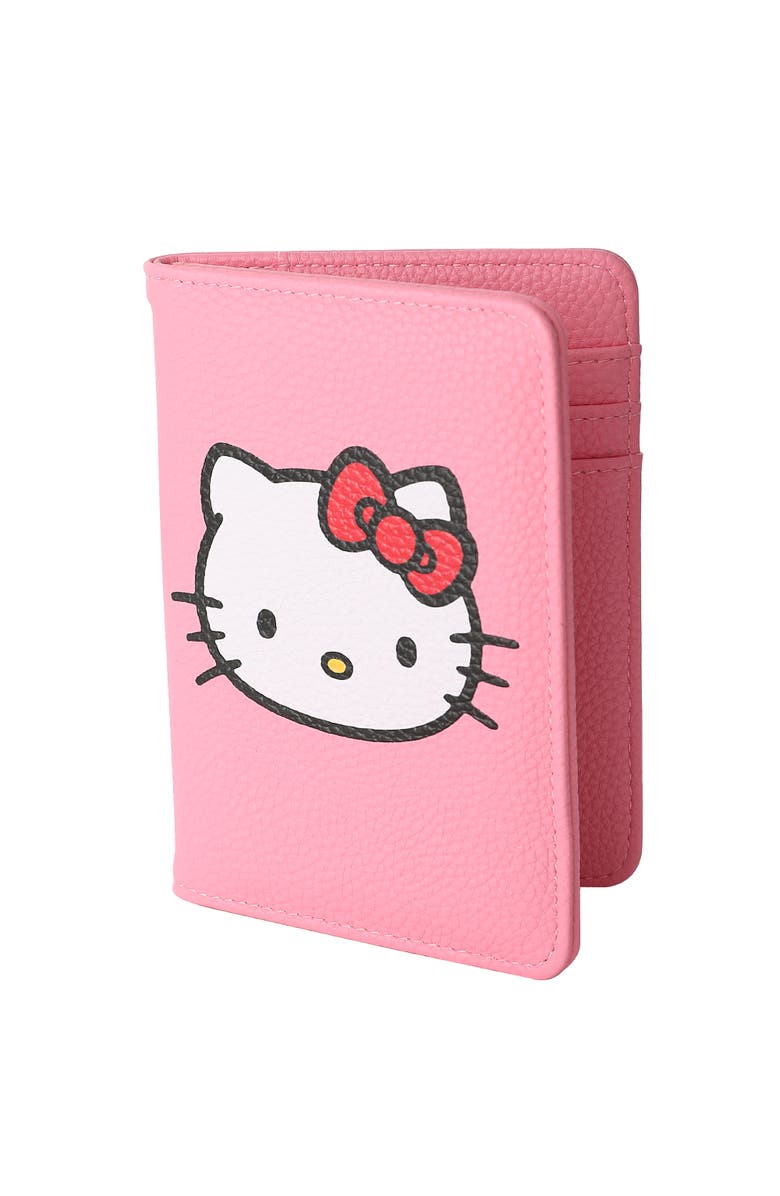 Hello Kitty Pink Pebbled Travel Passport Holder, Alternate, color, Pink